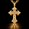 14K Gold Cross Pendant