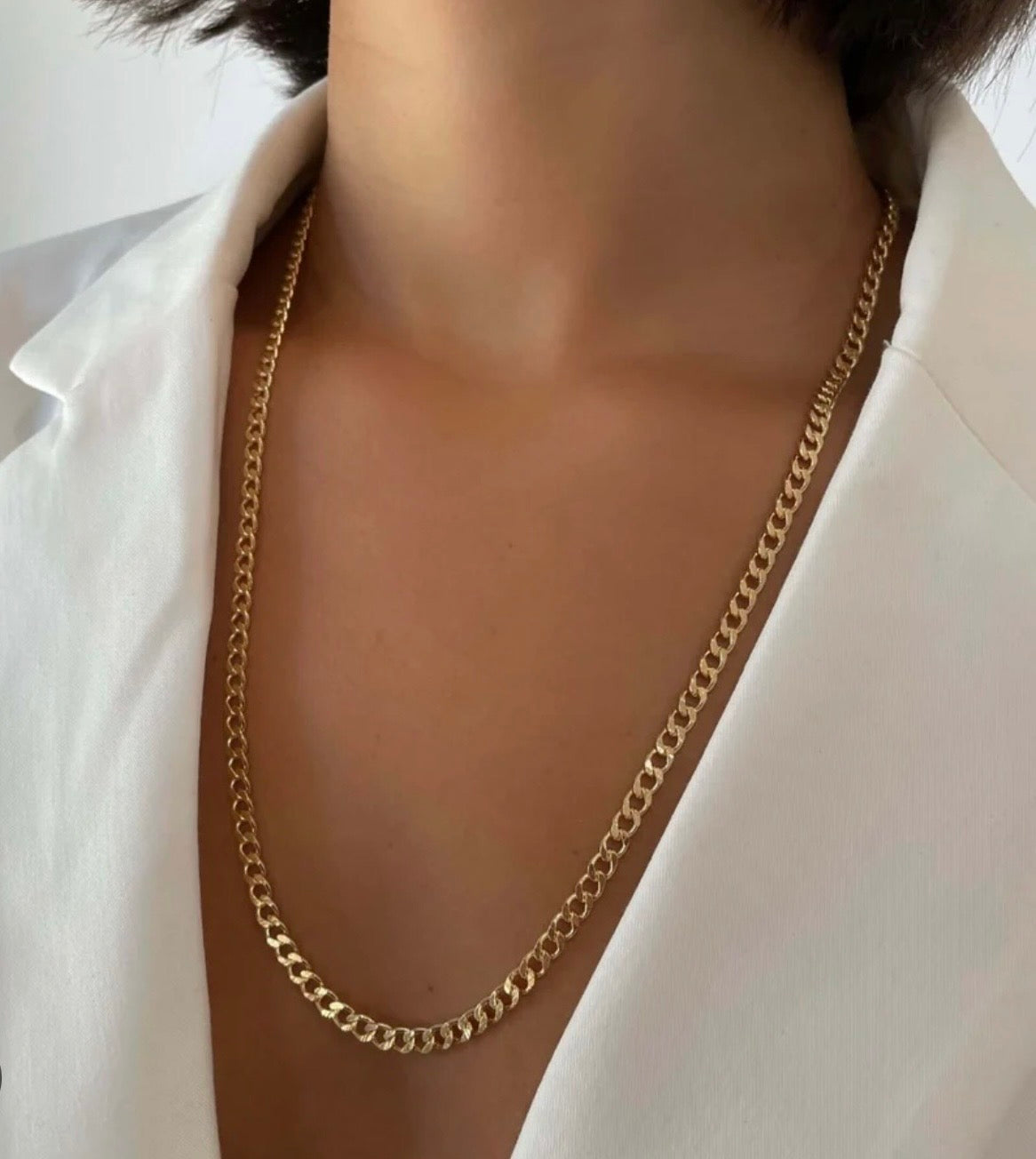 14K Gold Curb chain