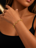 14K Gold Paperclip Bracelet